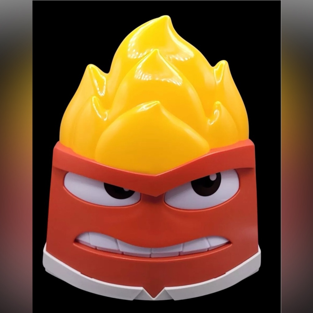 Inside Out 2 Anger Light Up Fire Popcorn Bucket Disney Pixar Regal Theaters 2024 - Picture 2 of 5